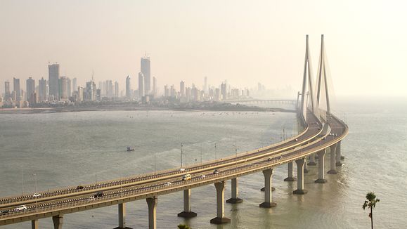 Bandra Worli Seeverbindung in Mumbai, Indien