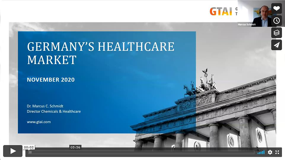 Webinar Stream: Germany's Healthcare Market @ Medica 2020