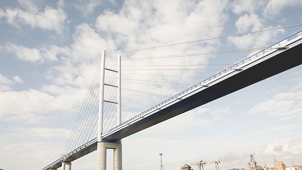 Brücke nach Rügen in Stralsund